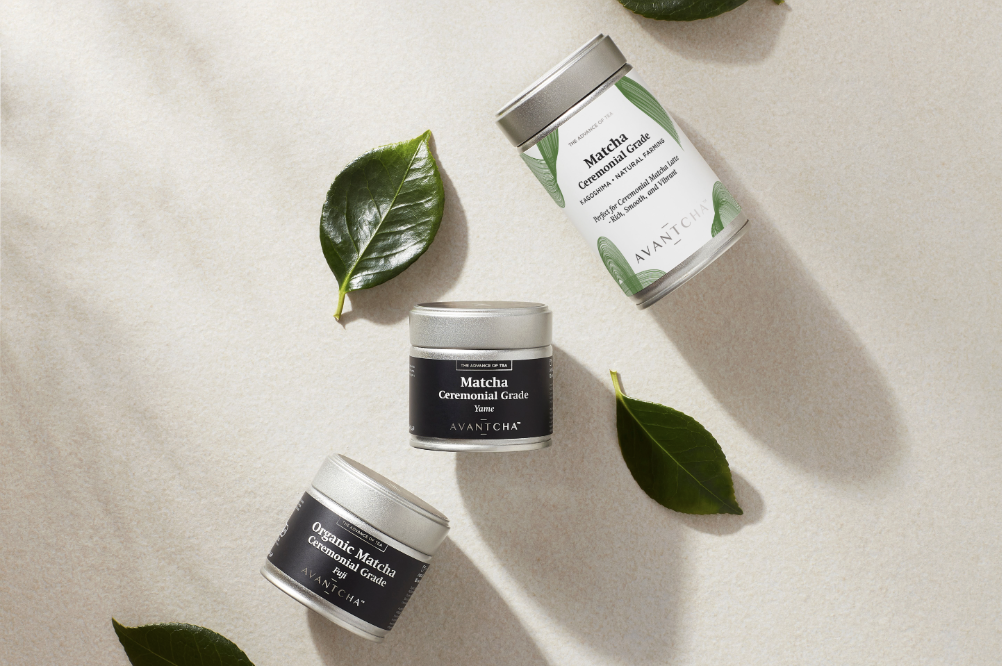 AVANTCHA Japanese Green Tea Powder Range including Organic Matcha